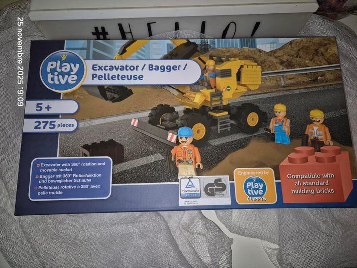 Mobiele graafmachine Playtive 275 stuks nieuw verzegeld, Kinderen en Baby's, Speelgoed | Overig