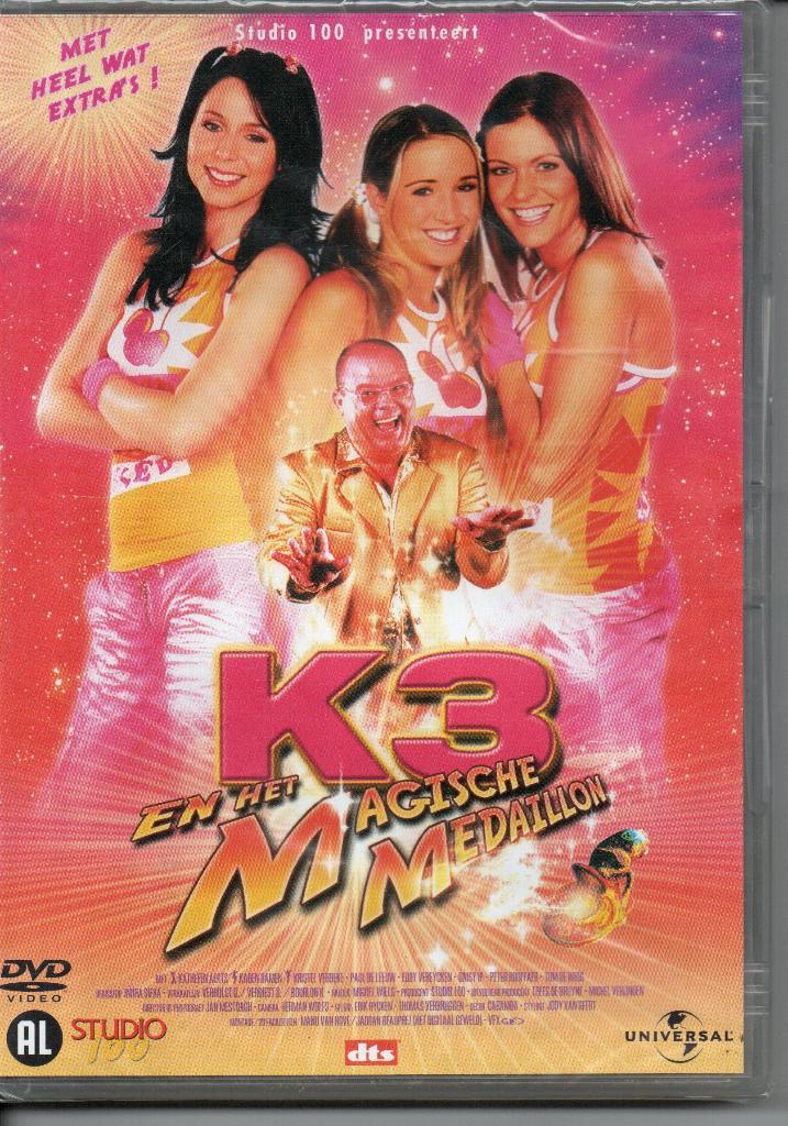 K3 en Het Magische Medaillon Kinderfilm op DVD uit 2005, Cd's en Dvd's, Dvd's | Kinderen en Jeugd, Nieuw in verpakking, Tv fictie