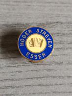 Button Accordeon vereniging Hoger Streven Essen, Ophalen of Verzenden, Zo goed als nieuw, Button