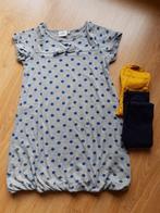 Kleedje gedubbeld  en 2 paar fijne broekkousen, maat 128-134, Kinderen en Baby's, Ophalen of Verzenden, Gebruikt