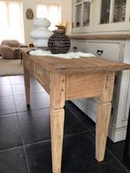 ANTIEKE ZEER MOOIE EN PROPERE SIDETABLE, Ophalen, 100 tot 150 cm, Teakhout, Nieuw