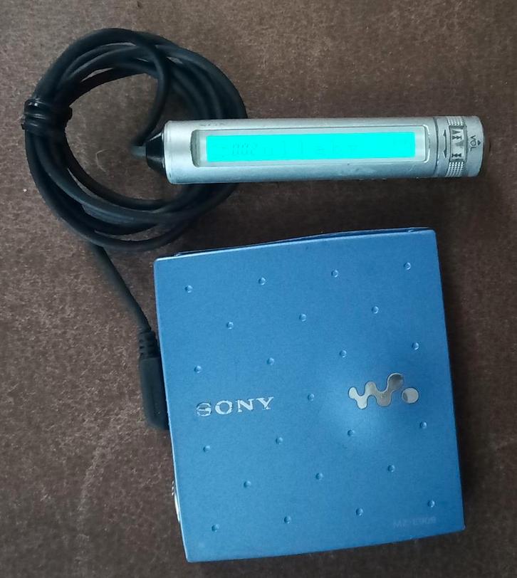 Sony MZ-E909  MiniDisc-speler + RM-MC12ELK-afstandsbediening, Audio, Tv en Foto, Walkmans, Discmans en Minidiscspelers, Minidisc-speler