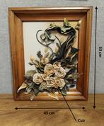 Cadre floral en cuir 3D, Ophalen of Verzenden, Zo goed als nieuw