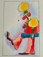 Maurice Rosy - Grand dessin Original - Clown, Comme neuf, Enlèvement ou Envoi