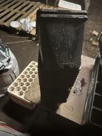 vierkante kweekpotten 14 x 14 cm in harde plastiek, Tuin en Terras, Bloempotten, Kunststof, Vierkant, Ophalen of Verzenden, Zo goed als nieuw