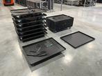 9x wielplaat (80cm x 110cm) + 36x wielen + 9x cover, Ophalen, Gebruikt