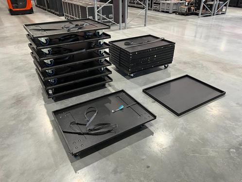 9x wielplaat (80cm x 110cm) + 36x wielen + 9x cover, Muziek en Instrumenten, Behuizingen en Koffers, Gebruikt, Ophalen