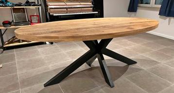 Table à manger en bois de Manguier, Maison & Meubles, Tables | Tables à manger, Enlèvement, Autres essences de bois, 200 cm ou plus