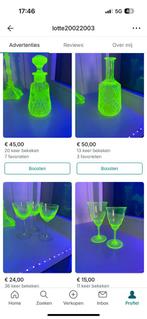 Uranium glas, Antiek en Kunst, Ophalen of Verzenden