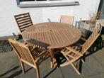 tuinset teak, Tuin en Terras, Ophalen, Zo goed als nieuw, Tuinset