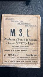 Catalogus manufacture d’armes et de munitions sporcq luik, Verzamelen, Ophalen of Verzenden