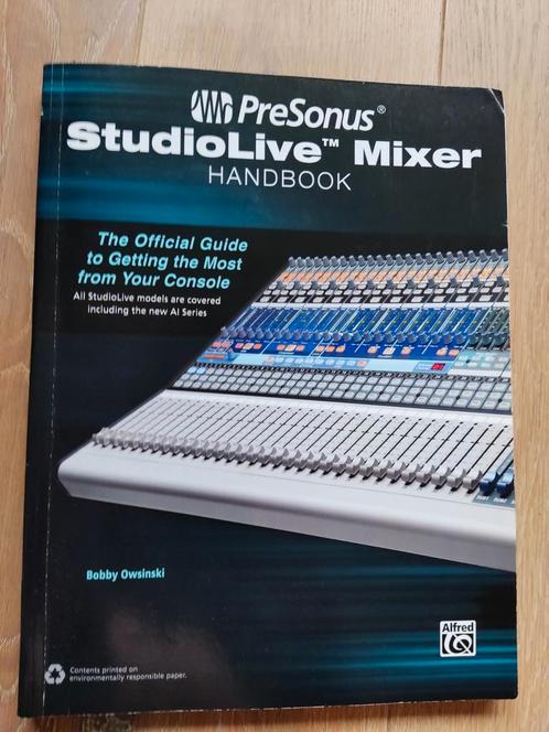 Het handboek voor alle Studiolive mixers met tips en tricks, Boeken, Techniek, Zo goed als nieuw, Ophalen of Verzenden