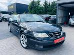 Saab 9-3 Cabrio 2.0i 1Jaar Garantie, Auto's, Saab, Cabriolet, Zwart, Leder, Bedrijf