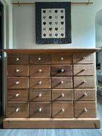 Grenen ladekast (20 lades), Ophalen, 100 tot 150 cm, 5 laden of meer, Antiek - Grenen