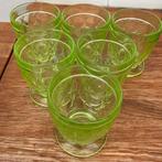 Drinkglazen uit uraniumglas, Ophalen of Verzenden