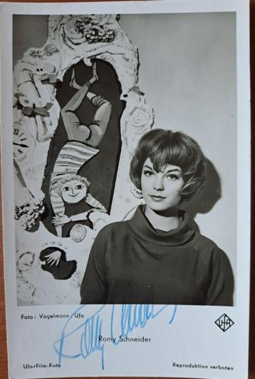 Photo signée à la main par Romy Schneider 