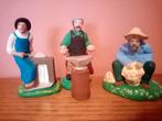 Lot de 3 véritables santons de Provence " Moulin à huile ", Collections, Enlèvement, Comme neuf