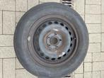 4 PLAATMETALEN VELGEN VOOR VW IN 15 INCH, Ophalen, Gebruikt, 15 inch, Banden en Velgen