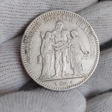 Piece de monnaie / France / 5 Francs / Hercule /  1875 A, Enlèvement ou Envoi, France, Monnaie en vrac, Argent