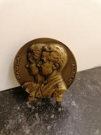 Bronzen medaille Paola & Albert 1959, Ophalen of Verzenden, Brons