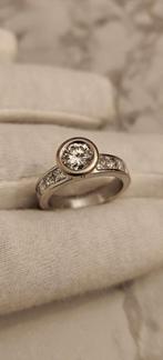 18 karaat goud en or 750 carats original diamond  1-ct., Enlèvement, Or, Or