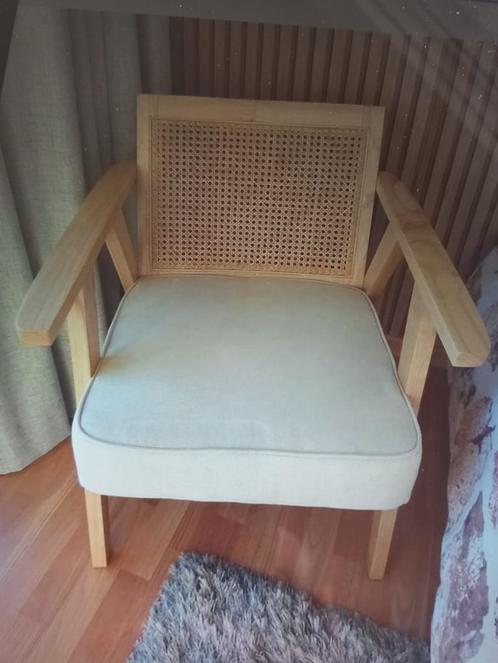Rieten lounge stoelen, Huis en Inrichting, Fauteuils, Zo goed als nieuw, Ophalen