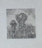 FRANS MINNAERT / GEBOORTE LEVEN / ZW-W ETS / 87x67cm / KADER, Antiek en Kunst, Ophalen