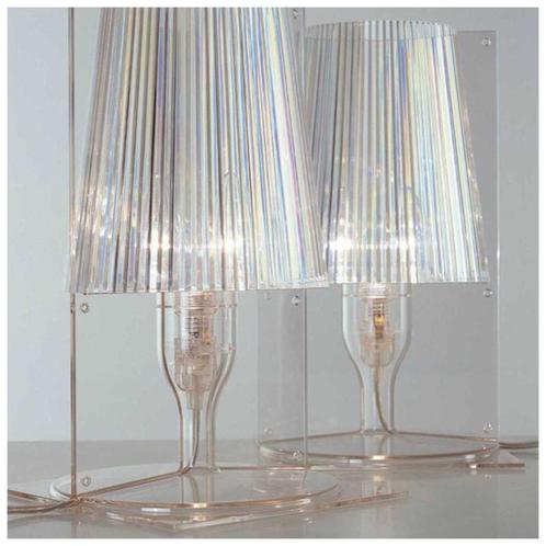 Lampe de table Kartell Take Crystal, 2 pièces, en bon état, Maison & Meubles, Lampes | Lampes de table, Comme neuf, Moins de 50 cm