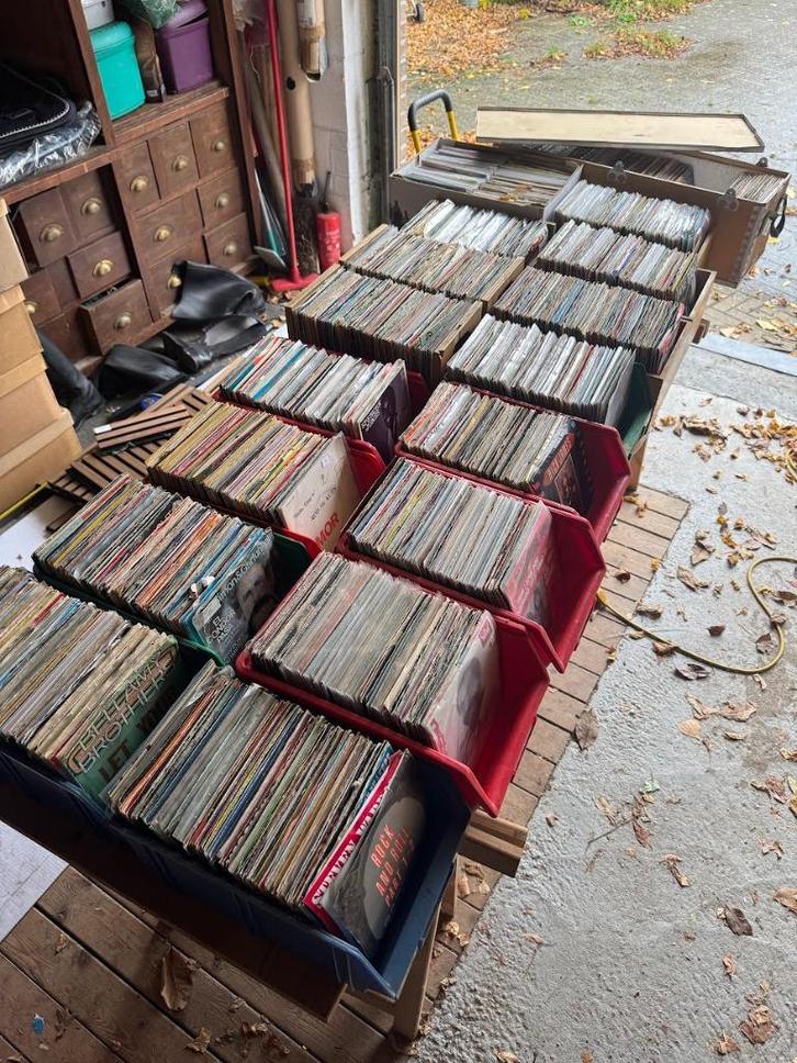 Lot van +-3000 7" vinyl singles, Cd's en Dvd's, Vinyl Singles, Gebruikt, Single, 7 inch, Ophalen