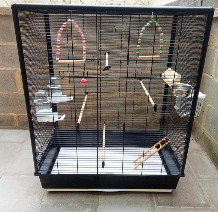 Parkietenkooi met accessoires, Dieren en Toebehoren, Vogels | Hokken en Kooien, Nieuw, Vogelkooi, Ophalen