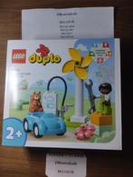 Lego 10985 Duplo windmolen en elektrische auto, Kinderen en Baby's, Speelgoed | Duplo en Lego, Verzenden, Nieuw, Complete set