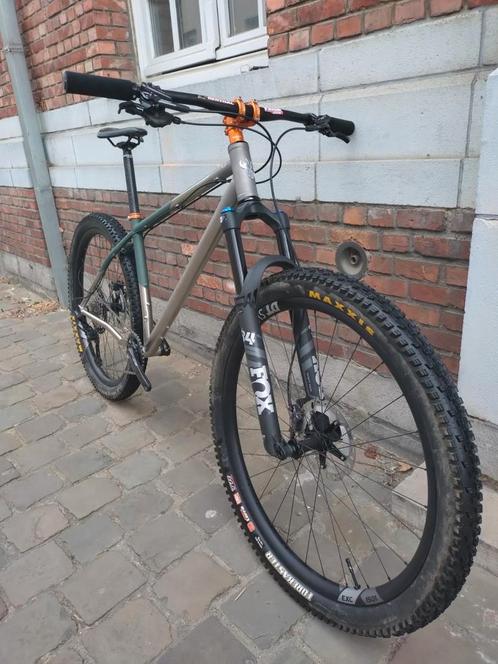 Custom titanium Nordest MTB maat L, Fietsen en Brommers, Fietsen | Mountainbikes en ATB, Zo goed als nieuw, Overige merken, Hardtail