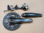 Shimano FC M431, Deore crankstel voor en achter - der, Fietsen en Brommers, Ophalen of Verzenden, Zo goed als nieuw