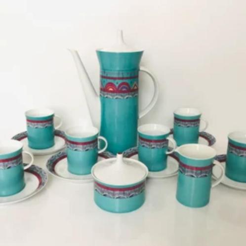 Rosenthal koffieset gemaakt door Baumann decor Emilio Pucci, Antiek en Kunst, Antiek | Porselein, Ophalen