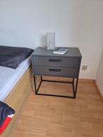 Zwarte nachtkastjes, Ophalen, Zo goed als nieuw, 45 tot 65 cm, 55 tot 70 cm