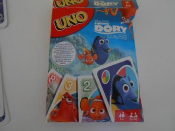 UNO "finding dory" mattel games compleet, Hobby en Vrije tijd, Ophalen of Verzenden, Gebruikt, Mattel games
