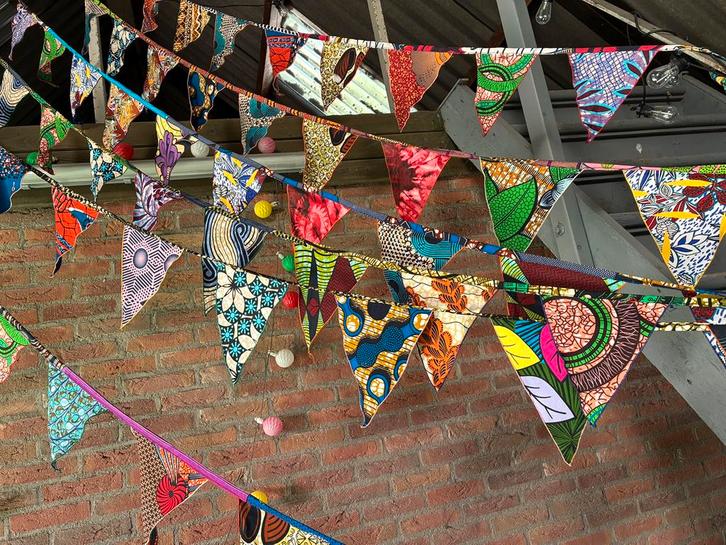 10x Afrikaanse feest vlaggen 10lijn, Hobby en Vrije tijd, Feestartikelen, Nieuw, Verzenden