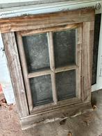Kleine raam padouk hout - dubbel glas, Doe-het-zelf en Bouw, Ophalen, Zo goed als nieuw