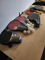 pingpongbatjes tafeltennisbatjes en balletjes, Sport en Fitness, Tafeltennis, Ophalen of Verzenden, Zo goed als nieuw, Net, Batje(s) of Balletje(s)