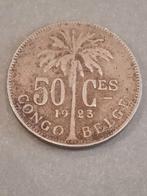 BELGISCH CONGO 50 Centimes 1923  - gereserveerd Vercauteren, Ophalen of Verzenden, Losse munt, Overige landen