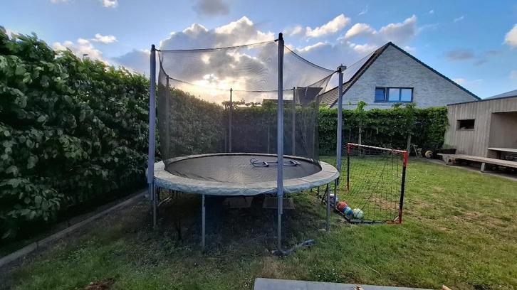 Trampoline 3.6 mt diameter Decathlon - met ladder en netten, Kinderen en Baby's, Speelgoed | Buiten | Trampolines, Gebruikt, Ophalen