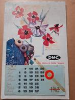 Reclamekalender voor DMC Wol uit 1963 compleet, Envoi, Utilisé, Panneau publicitaire