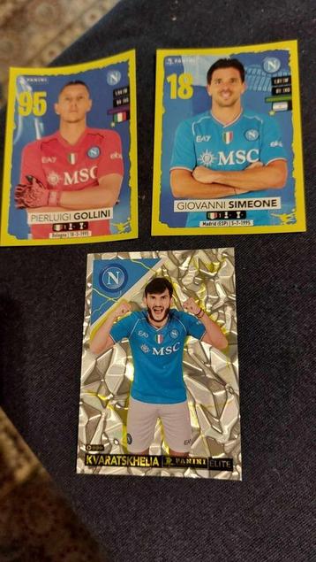 Panini / 3 Stickers / Napoli / Calciatori 2023-2024 disponible aux enchères