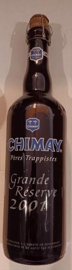 Chimay : Bouteille sérigraphiée grande réserve 2001, Collections, Marques de bière, Comme neuf, Enlèvement ou Envoi
