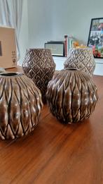 4 bloomingville vazen beige/taupe, Ophalen, Zo goed als nieuw