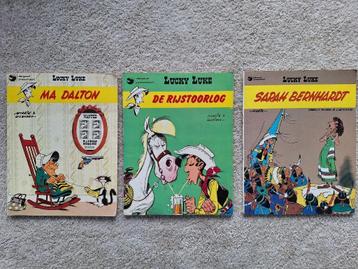 3 Strips Lucky Luke (eerste editie) nr's 7, 8 en 21 beschikbaar voor biedingen