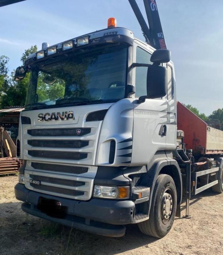 scania R400 6x2 container vrachtwagen hiab 122-3 laadkraan, Auto's, Vrachtwagens, Particulier, Scania, Diesel, Euro 5, Automaat