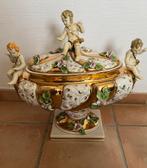 Italiaanse keramische amfora, verguld met fijn goud., Antiek en Kunst, Ophalen