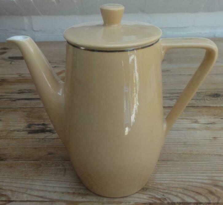 Vintage Douwe Egberts koffiepot 2, Huis en Inrichting, Keuken | Servies, Gebruikt, Overige typen, Effen, Ophalen of Verzenden