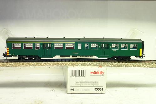 MARKLIN 43532 SNCB NMBS VOITURE M2 VERTE 1/2 Classe UIC, Hobby en Vrije tijd, Modeltreinen | H0, Zo goed als nieuw, Wagon, Gelijkstroom of Wisselstroom